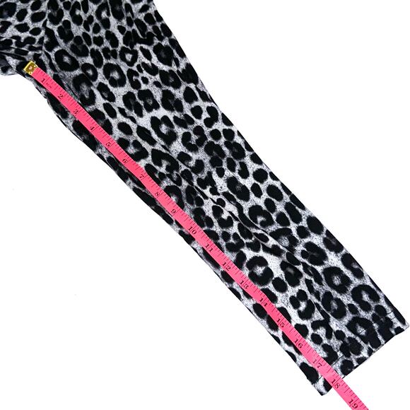 NWT Mario Serrani Long Sleeve Grey Leopard Tunic T-Shirt Size XL - Picture 13 of 13